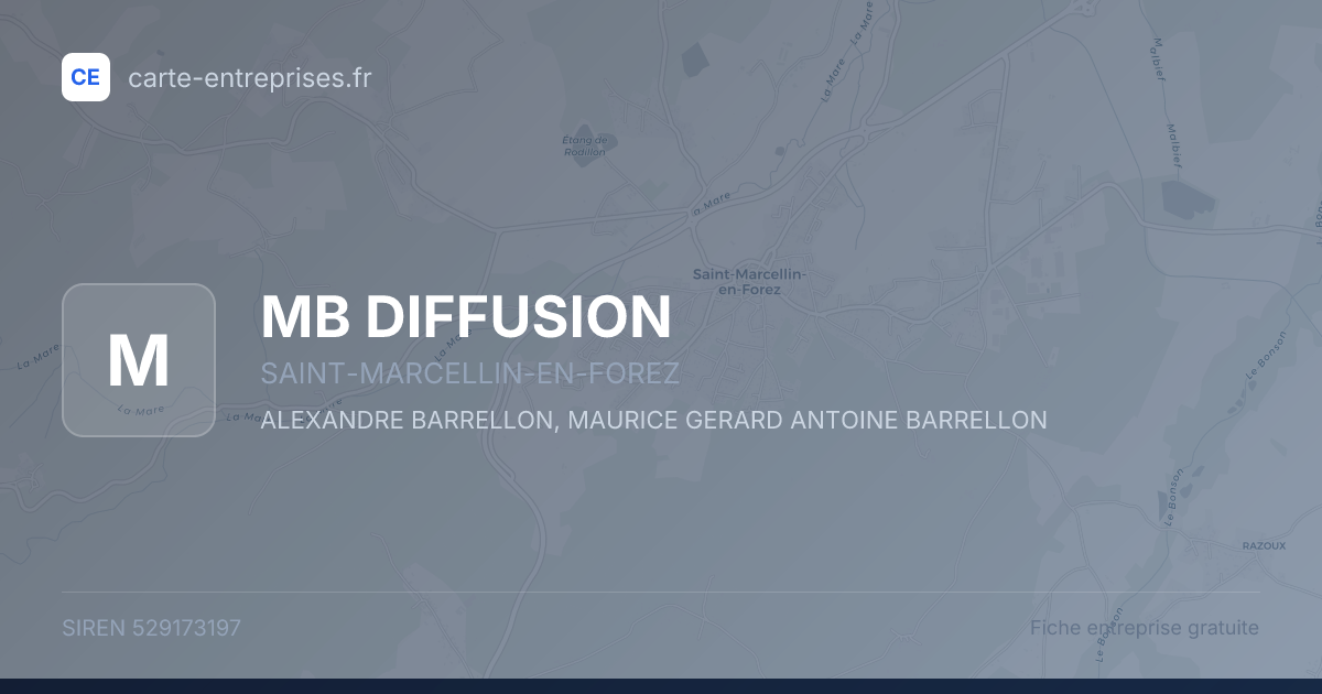 MB DIFFUSION — 529173197 — fiche entreprise