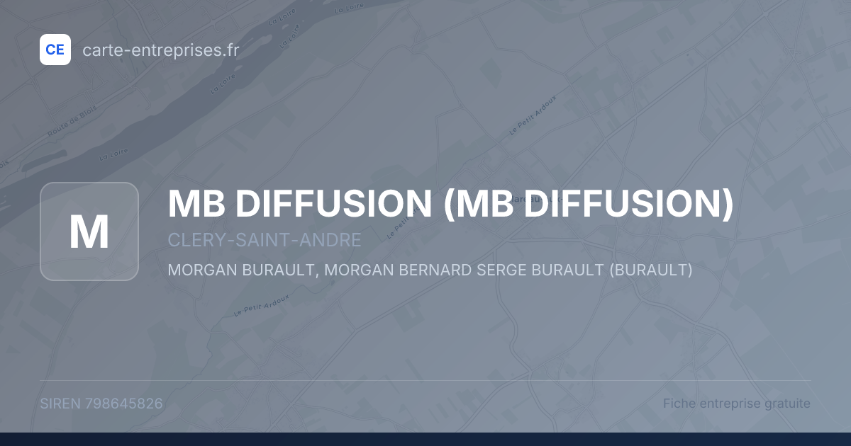 MB DIFFUSION — 798645826 — fiche entreprise