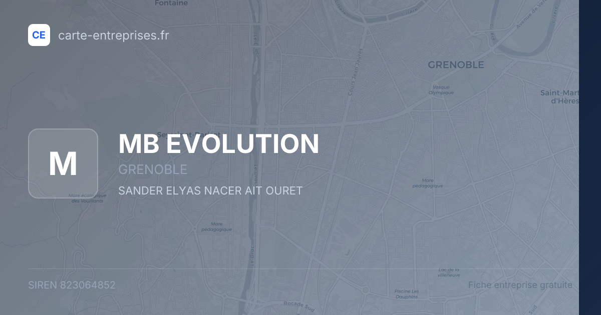 MB EVOLUTION — 823064852 — fiche entreprise