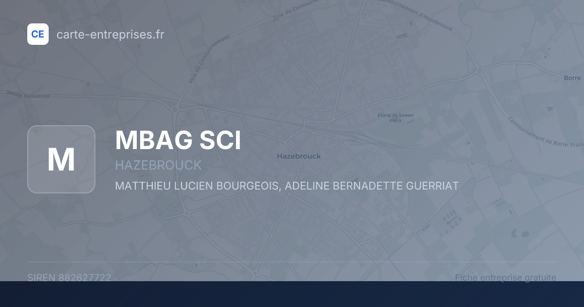 MBAG SCI — 882627722 — fiche entreprise