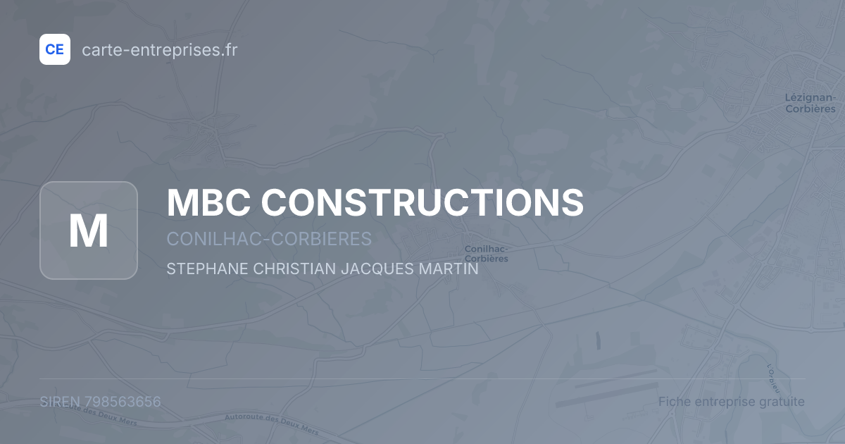 MBC CONSTRUCTIONS — 798563656 — fiche entreprise