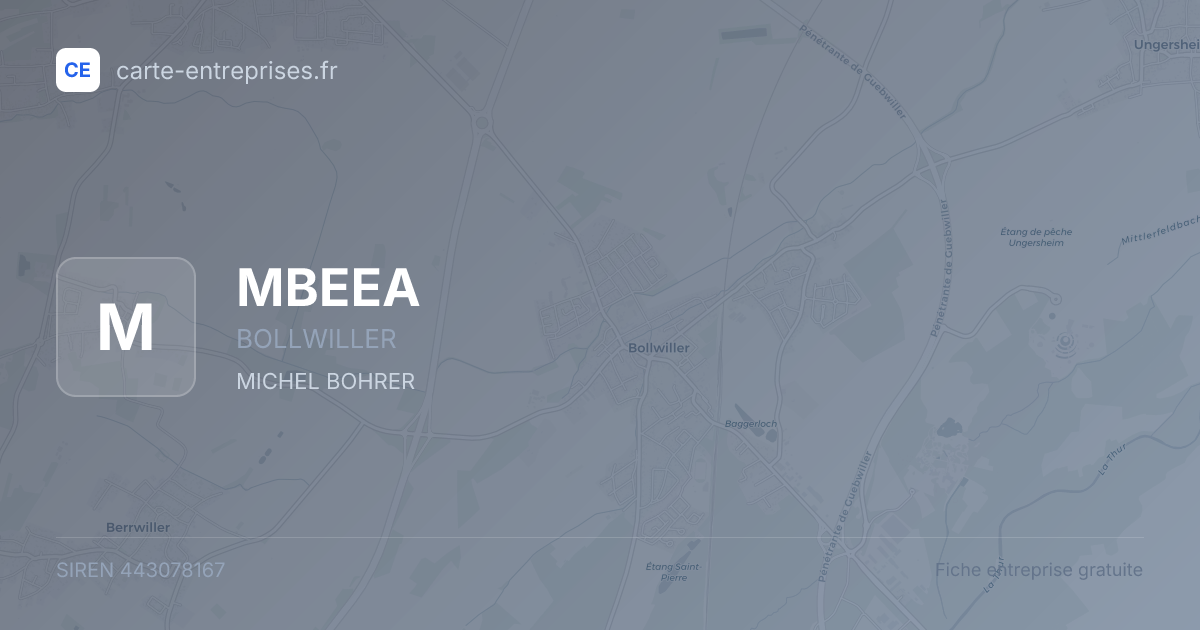 MBEEA — 443078167 — fiche entreprise