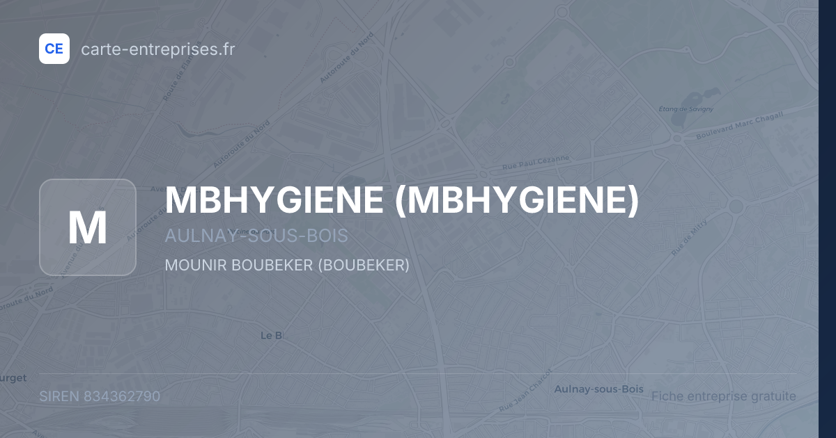 MBHYGIENE — 834362790 — fiche entreprise