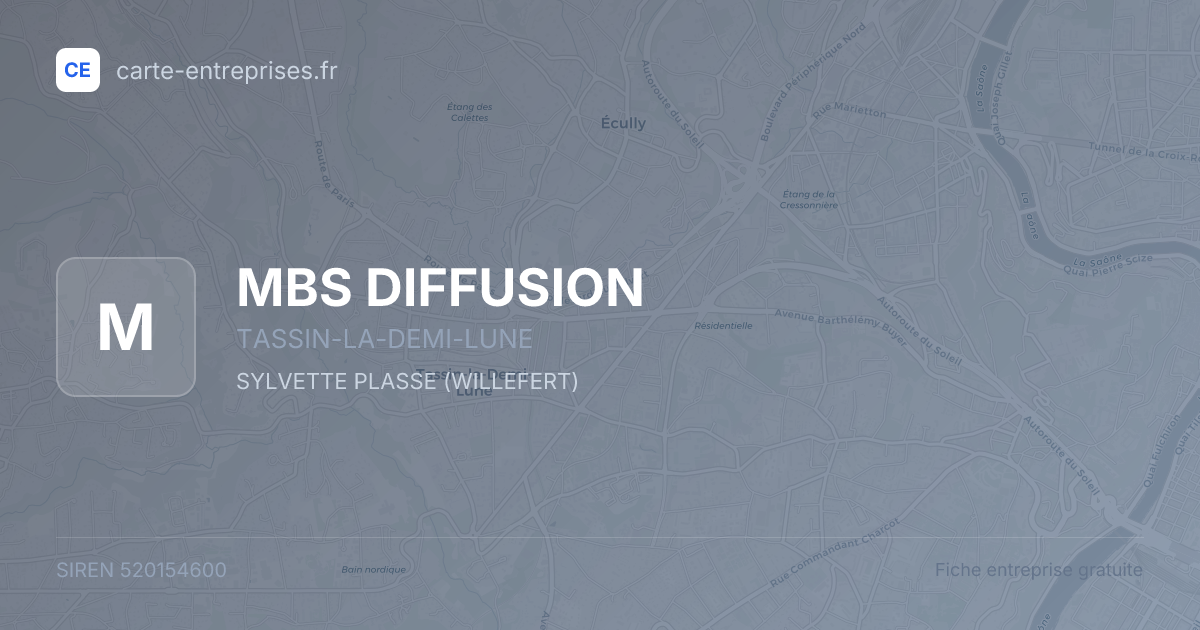 MBS DIFFUSION — 520154600 — fiche entreprise
