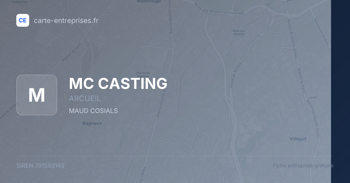 MC CASTING — 791593148 — fiche entreprise