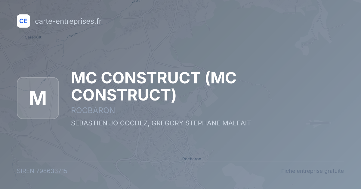 MC CONSTRUCT — 798633715 — fiche entreprise