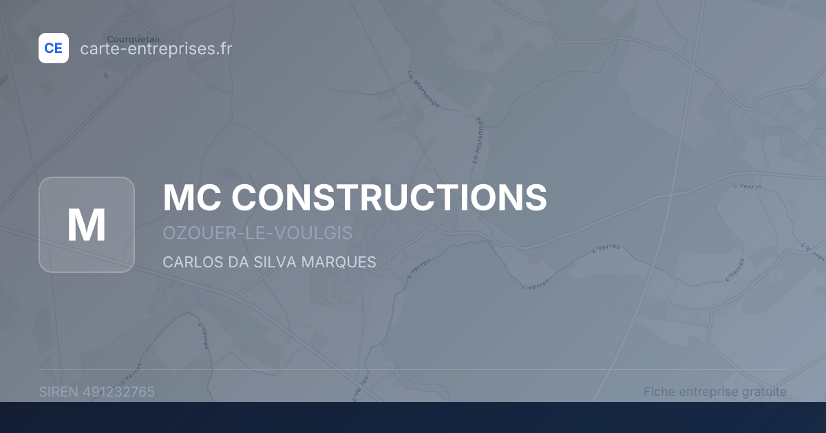 MC CONSTRUCTIONS — 491232765 — fiche entreprise