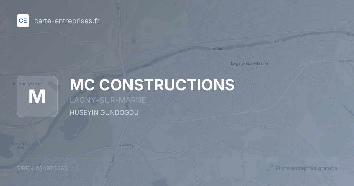 MC CONSTRUCTIONS — 834973265 — fiche entreprise