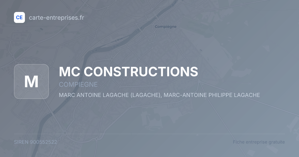 MC CONSTRUCTIONS — 900552522 — fiche entreprise