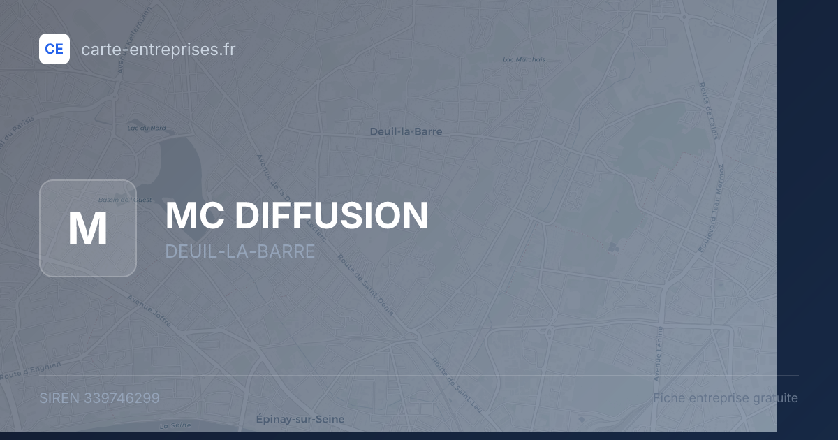 MC DIFFUSION — 339746299 — fiche entreprise