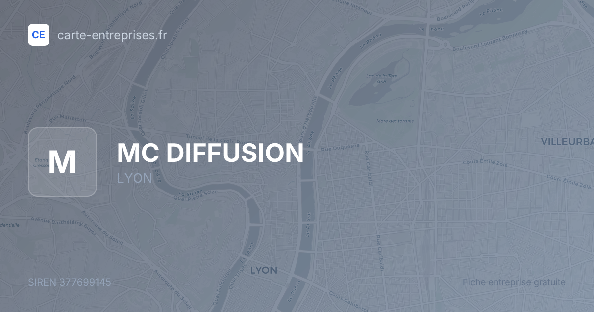 MC DIFFUSION — 377699145 — fiche entreprise