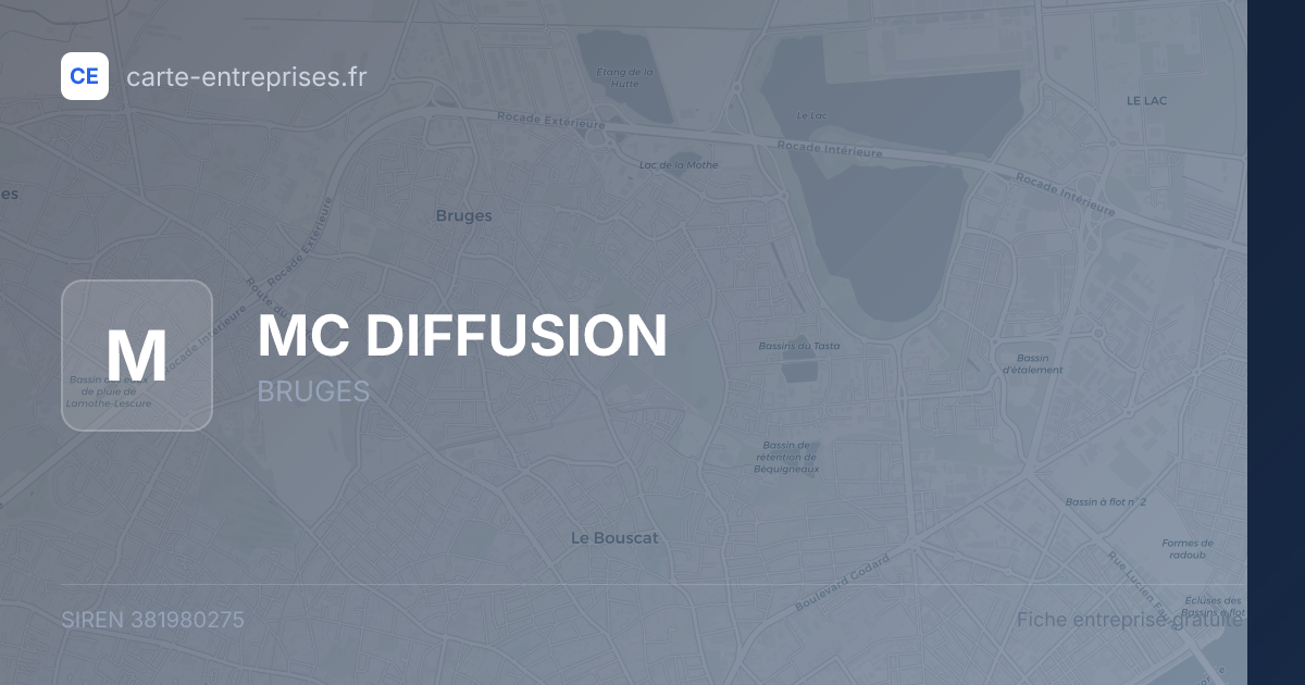MC DIFFUSION — 381980275 — fiche entreprise
