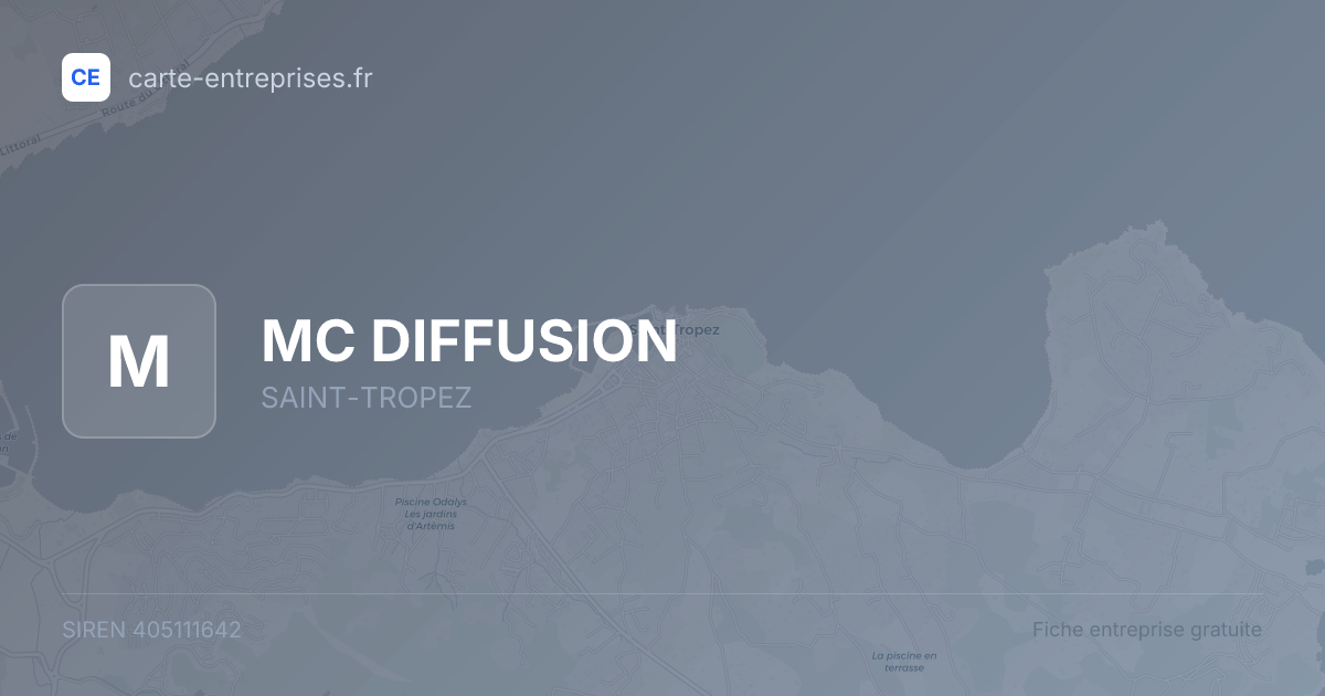 MC DIFFUSION — 405111642 — fiche entreprise