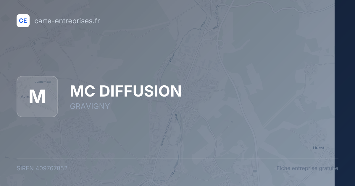 MC DIFFUSION — 409767852 — fiche entreprise