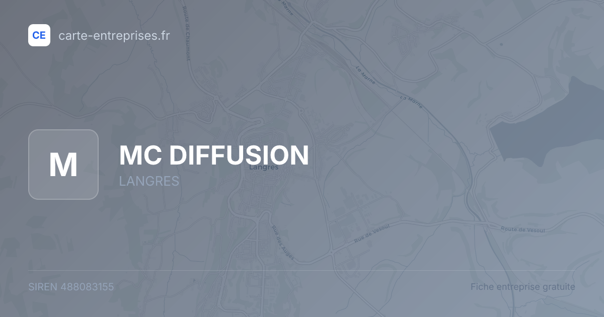MC DIFFUSION — 488083155 — fiche entreprise