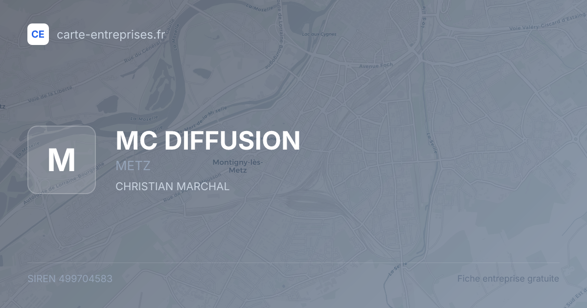 MC DIFFUSION — 499704583 — fiche entreprise