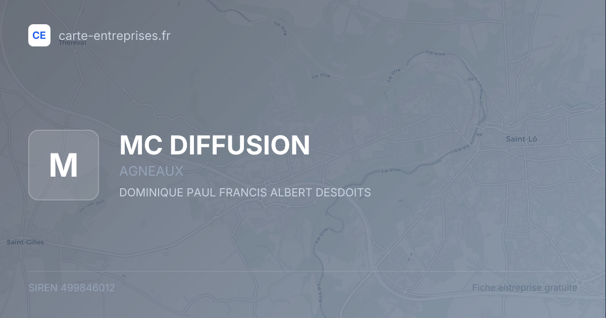 MC DIFFUSION — 499846012 — fiche entreprise