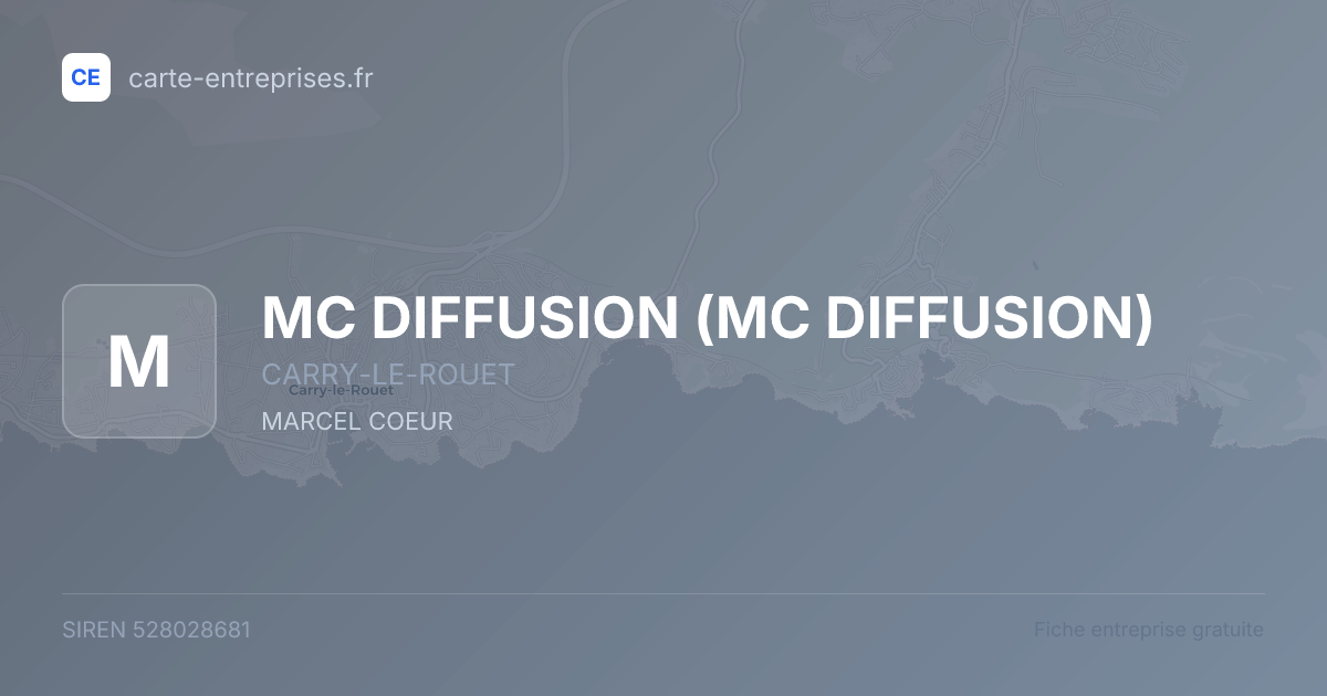 MC DIFFUSION — 528028681 — fiche entreprise