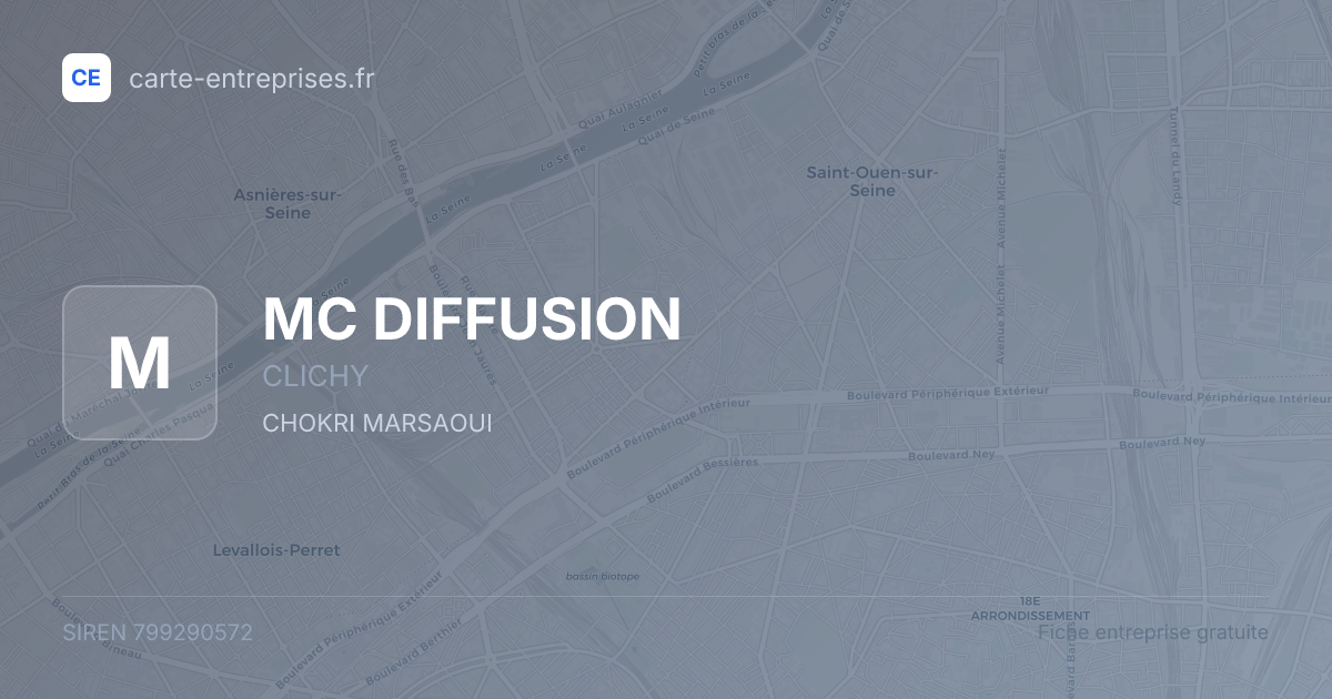 MC DIFFUSION — 799290572 — fiche entreprise