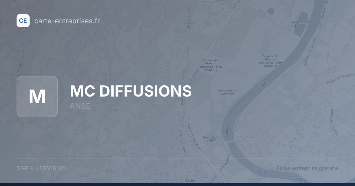 MC DIFFUSIONS — 481666105 — fiche entreprise