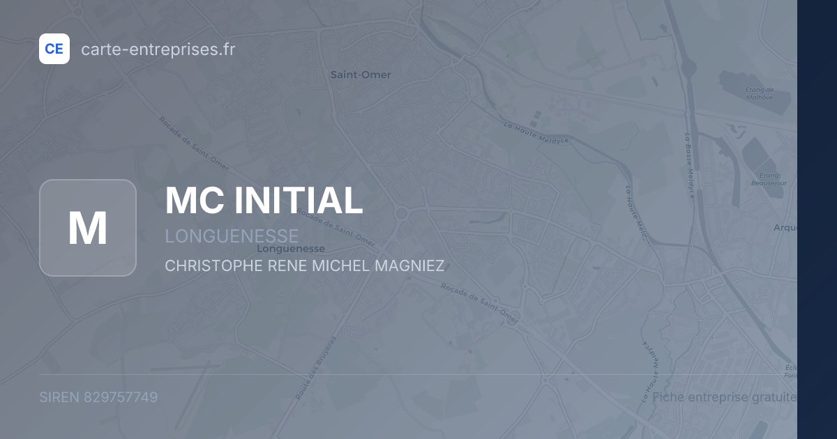 MC INITIAL — 829757749 — fiche entreprise