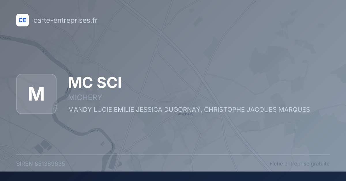 MC SCI — 851389635 — fiche entreprise