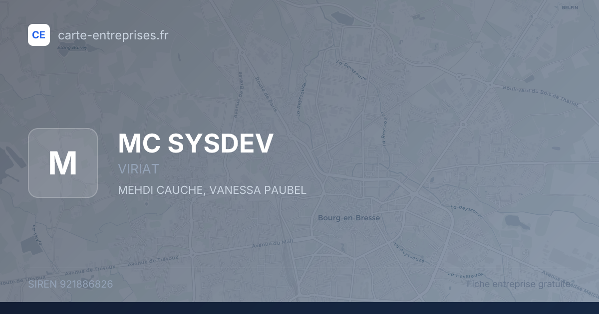 MC SYSDEV — 921886826 — fiche entreprise