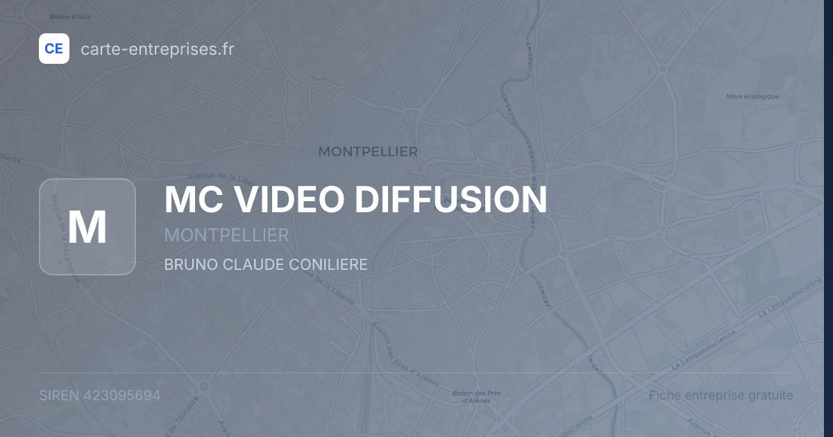 MC VIDEO DIFFUSION — 423095694 — fiche entreprise