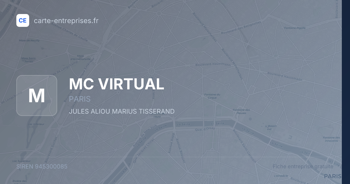 MC VIRTUAL — 945300085 — fiche entreprise