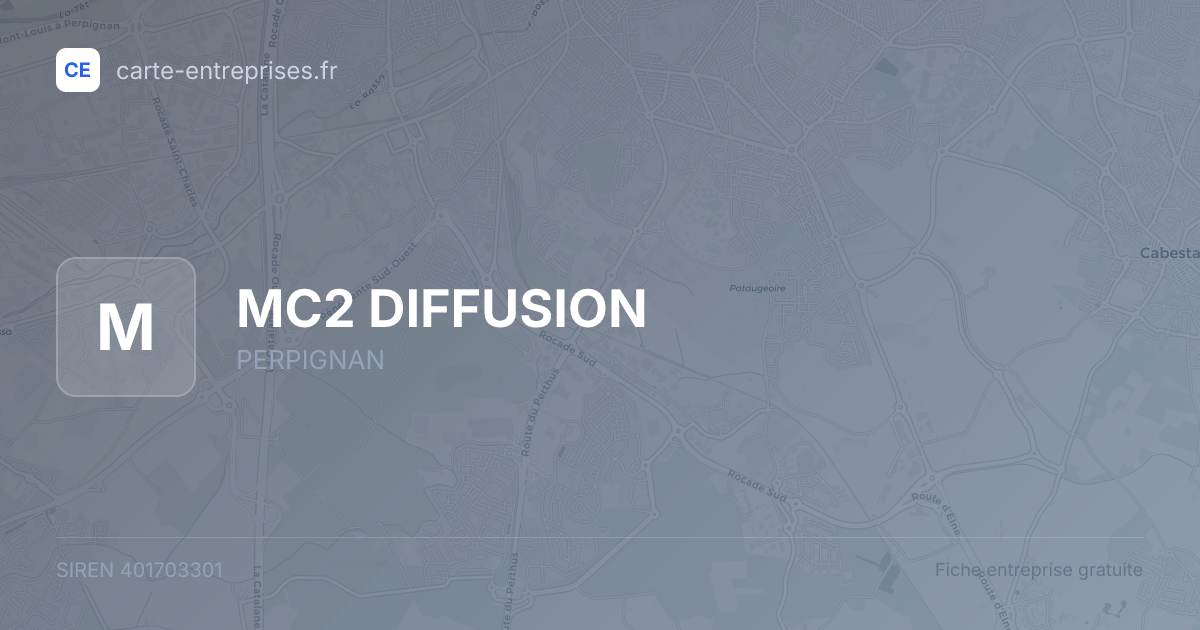 MC2 DIFFUSION — 401703301 — fiche entreprise