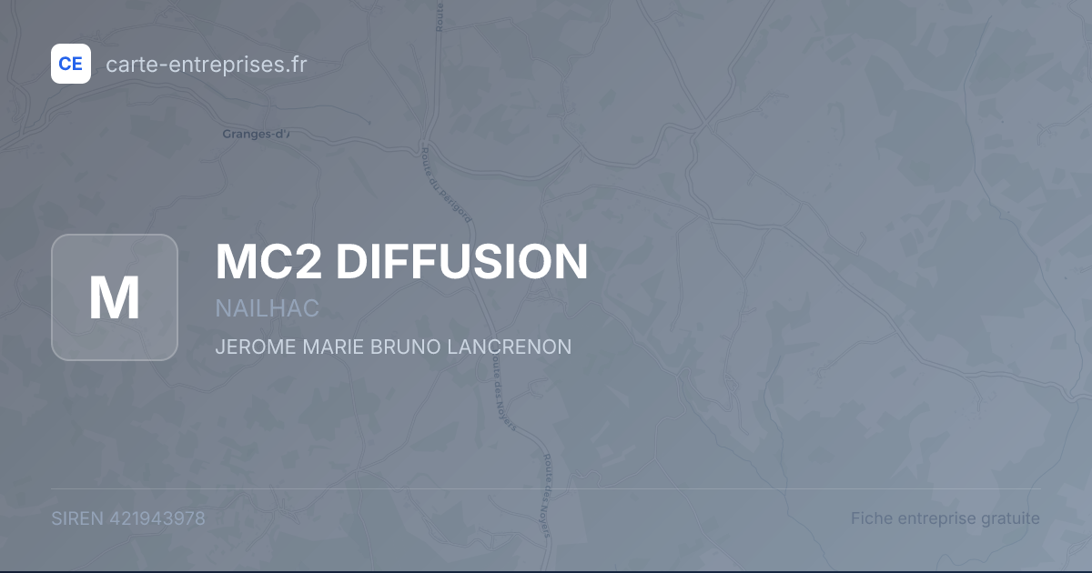 MC2 DIFFUSION — 421943978 — fiche entreprise