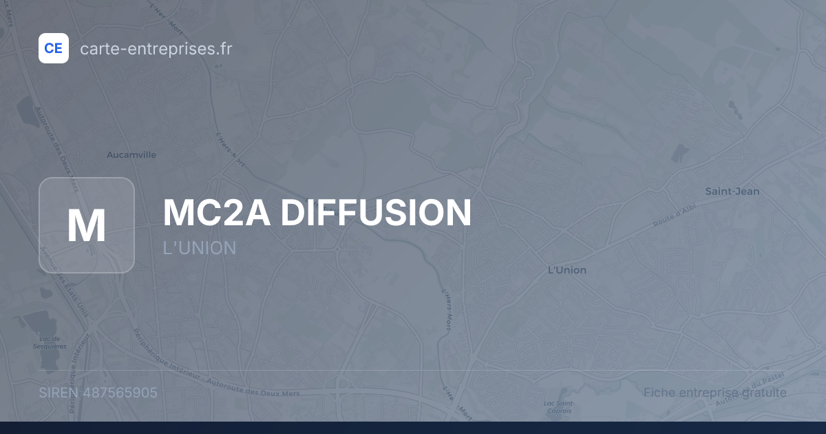 MC2A DIFFUSION — 487565905 — fiche entreprise
