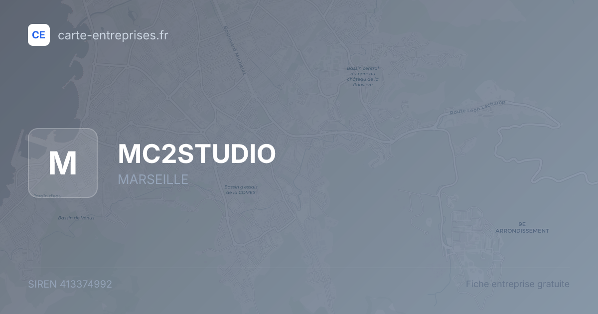 MC2STUDIO — 413374992 — fiche entreprise