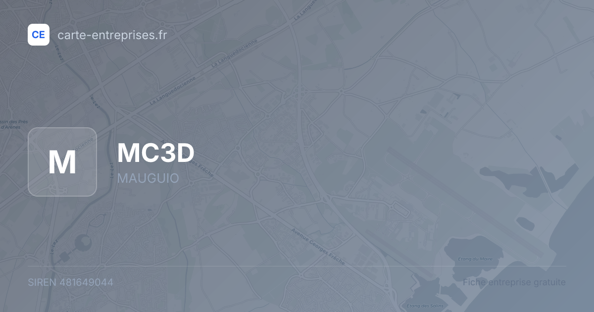 MC3D — 481649044 — fiche entreprise