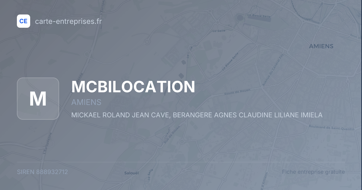 MCBILOCATION — 888932712 — fiche entreprise