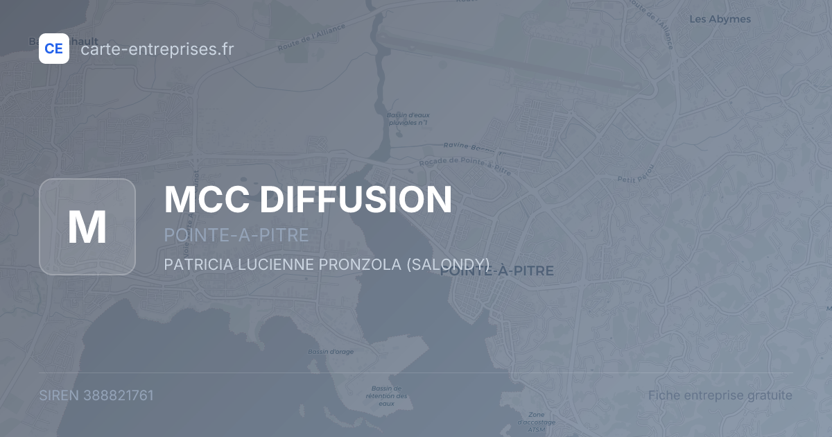 MCC DIFFUSION — 388821761 — fiche entreprise