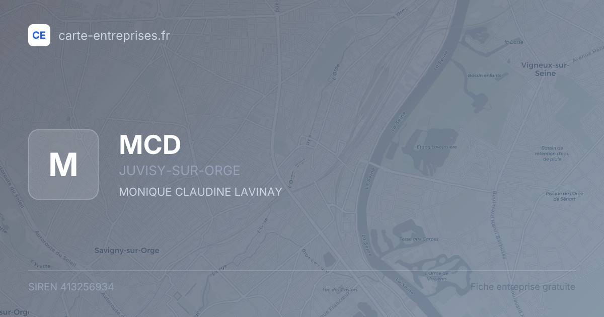 MCD — 413256934 — fiche entreprise