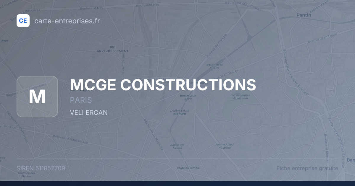 MCGE CONSTRUCTIONS — 511852709 — fiche entreprise
