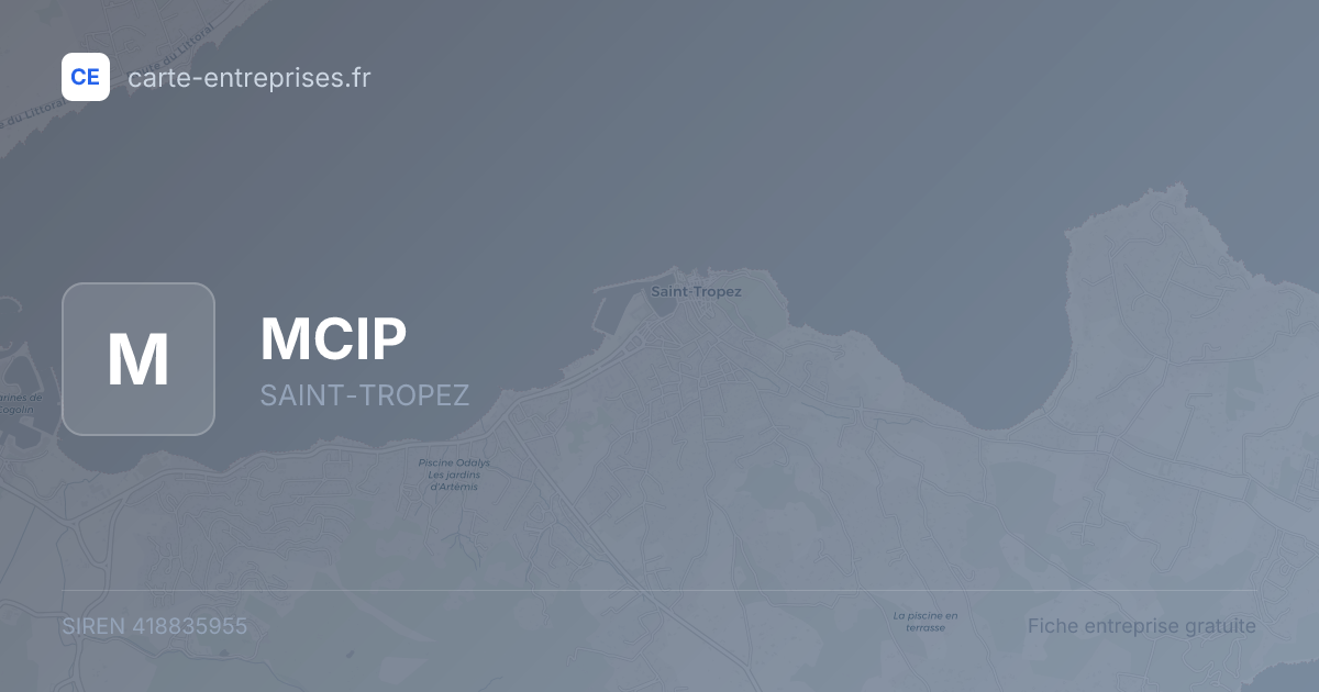 MCIP — 418835955 — fiche entreprise