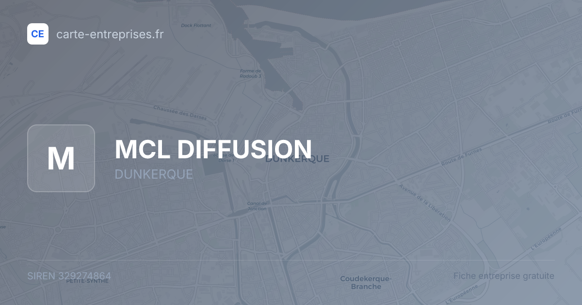 MCL DIFFUSION — 329274864 — fiche entreprise