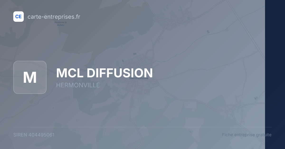 MCL DIFFUSION — 404495061 — fiche entreprise