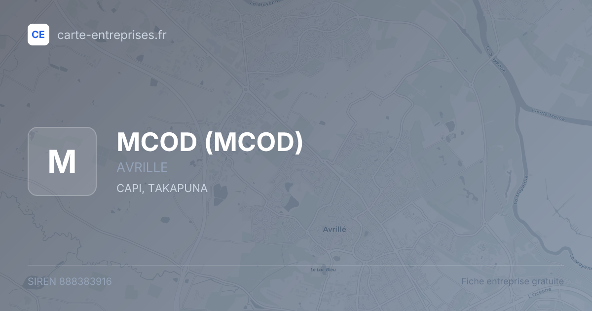 MCOD — 888383916 — fiche entreprise