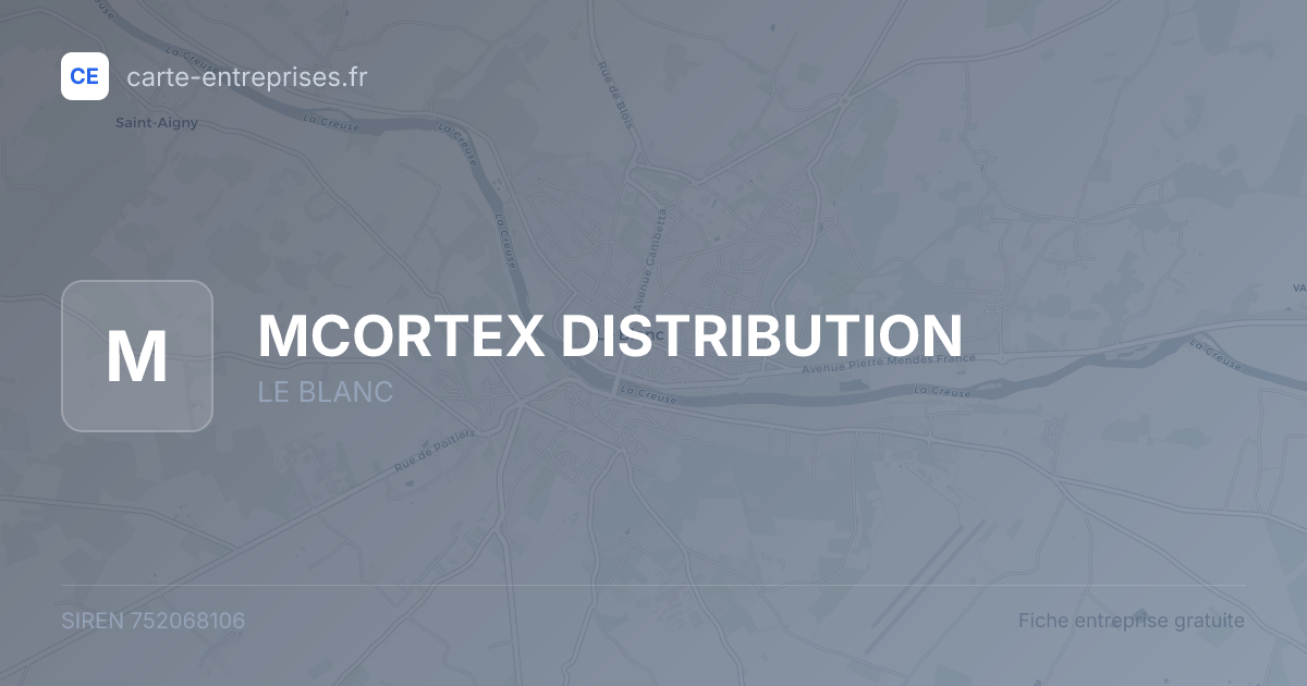 MCORTEX DISTRIBUTION — 752068106 — fiche entreprise