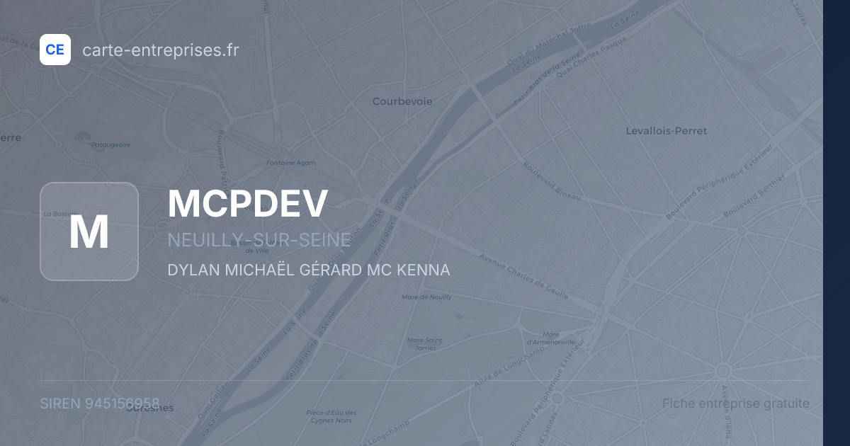 MCPDEV — 945156958 — fiche entreprise
