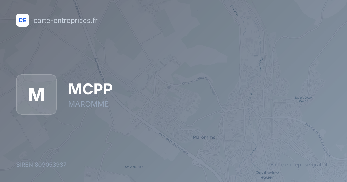 MCPP — 809053937 — fiche entreprise