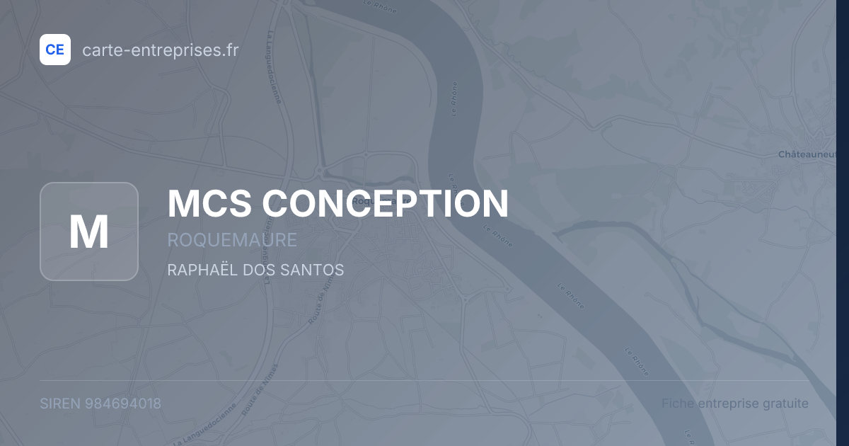 MCS CONCEPTION — 984694018 — fiche entreprise