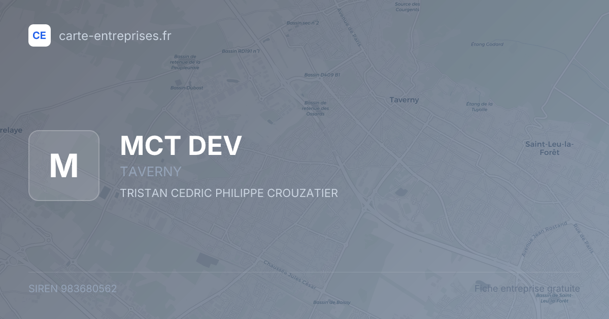 MCT DEV — 983680562 — fiche entreprise