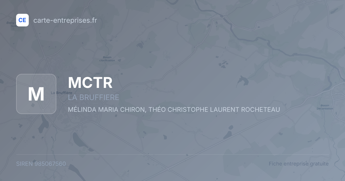 MCTR — 985067560 — fiche entreprise