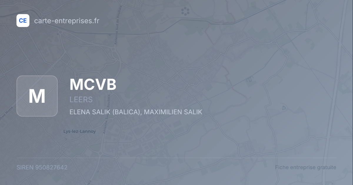 MCVB — 950827642 — fiche entreprise