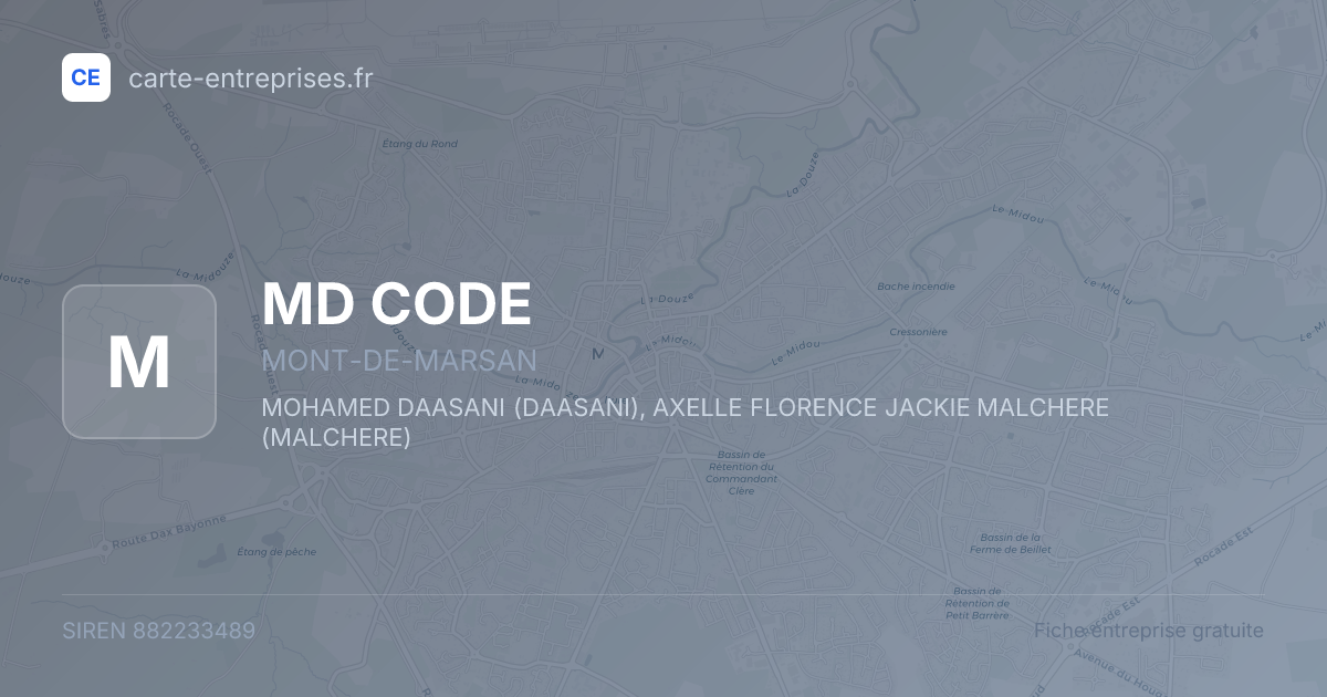 MD CODE — 882233489 — fiche entreprise